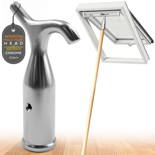 Window pole hook chrome - window,